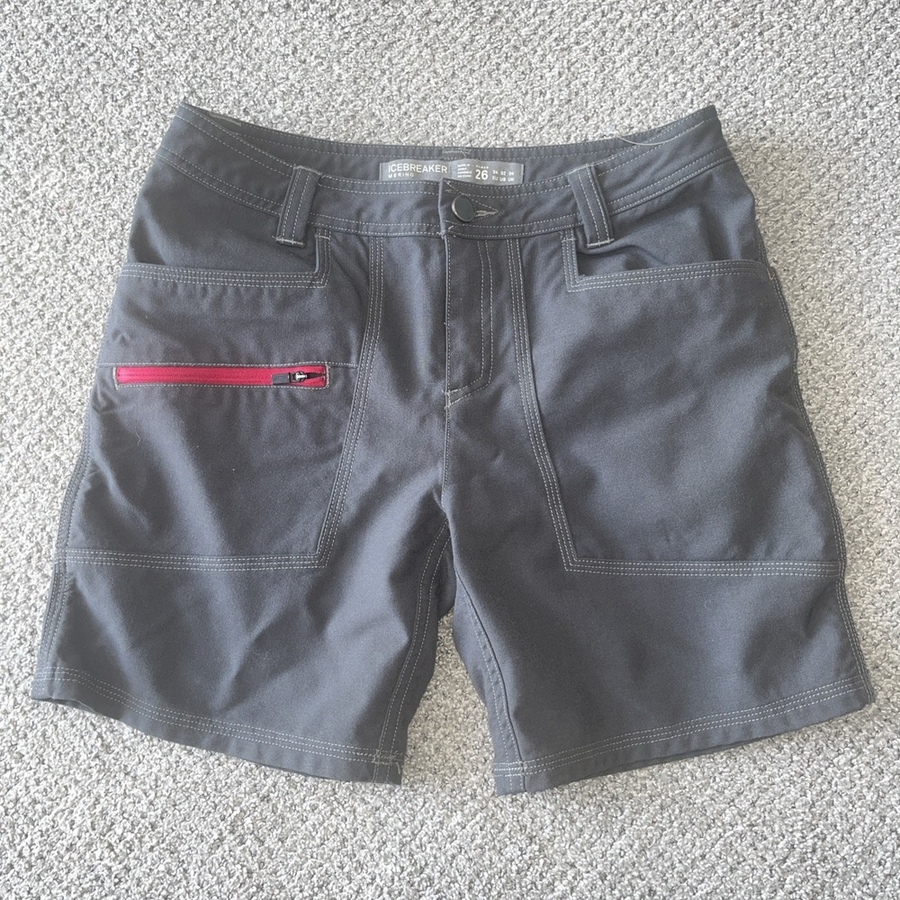 Women's Merino Wool Icebreaker Shorts. Size‎ 26/28z Gray